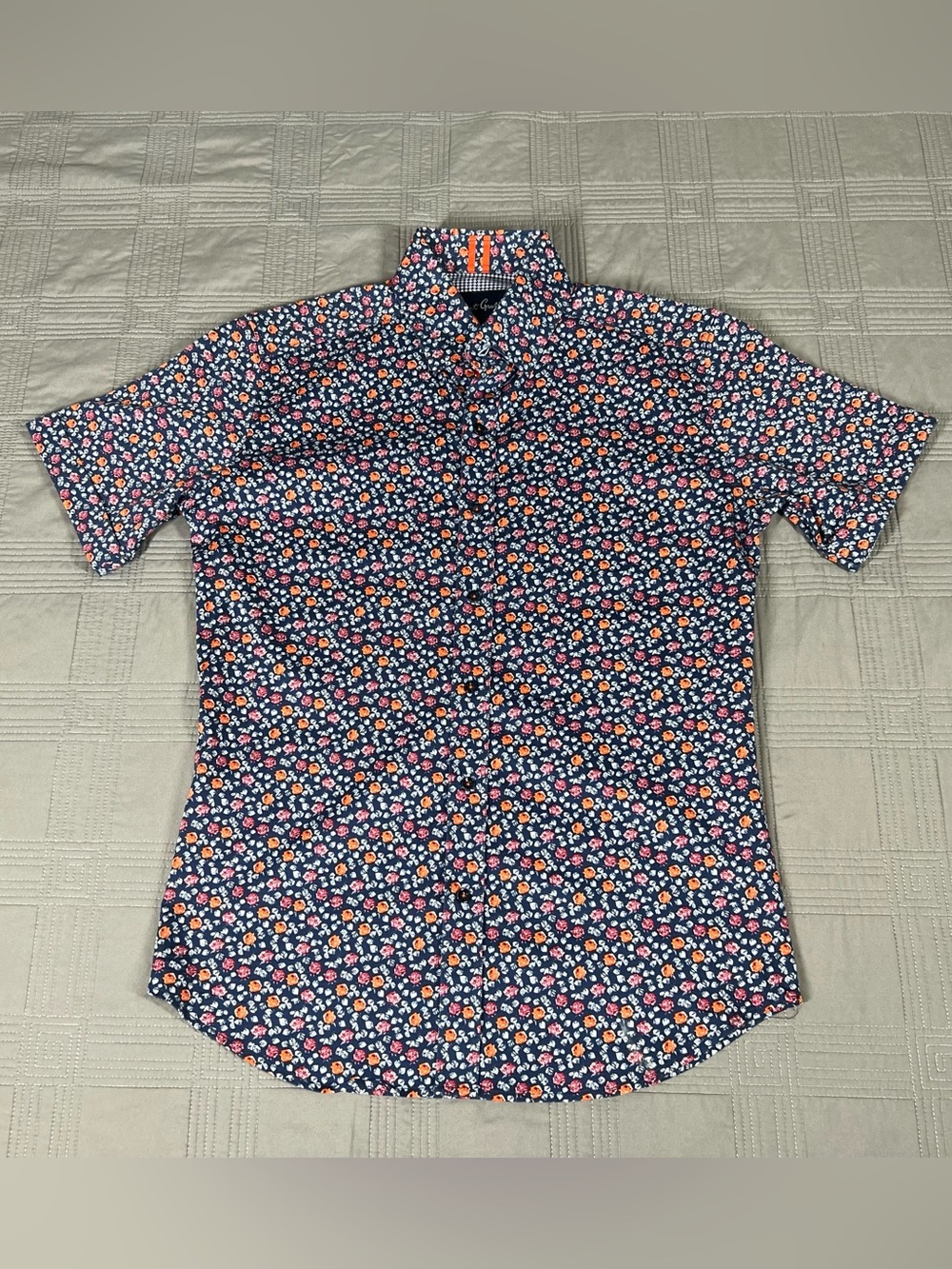 Robert Graham Modern Americana Mens Medium Short Sleeve Button Down Shirt Floral